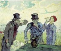 Gogh, Vincent van - Men Drinking(afterDaumier)